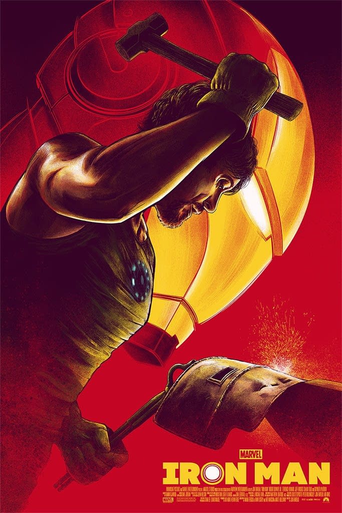 Mondo Marvel Studios 10th Anniversary Iron Man Poster