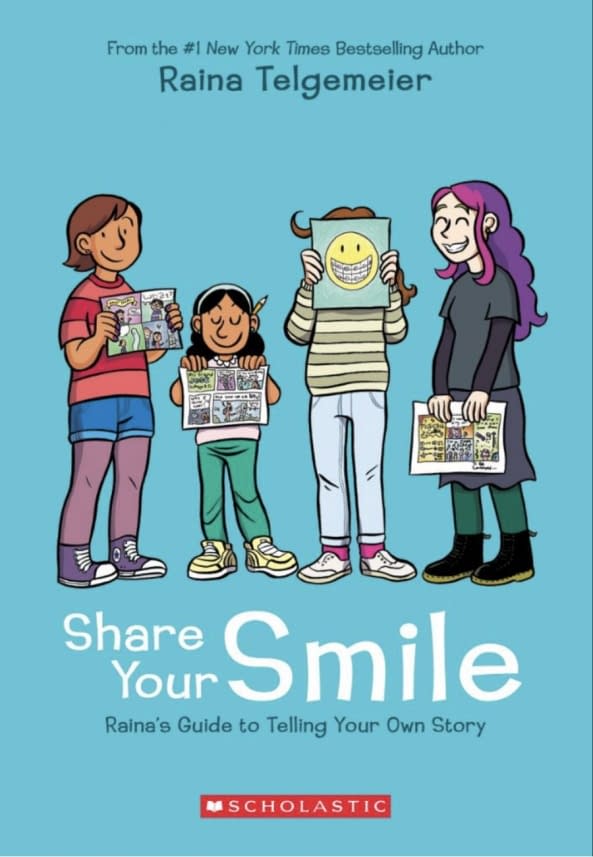 Raina Telgemeier Announces Smile Prequel 'Guts' and How-To-Comic Guide 'Share Your Smile' at NYCC