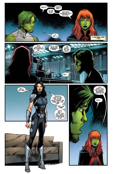Donna Troy and Jason Todd have a Message for Roy Harper in Tomorrow's Titans #27 and Red Hood #27 (Preview)