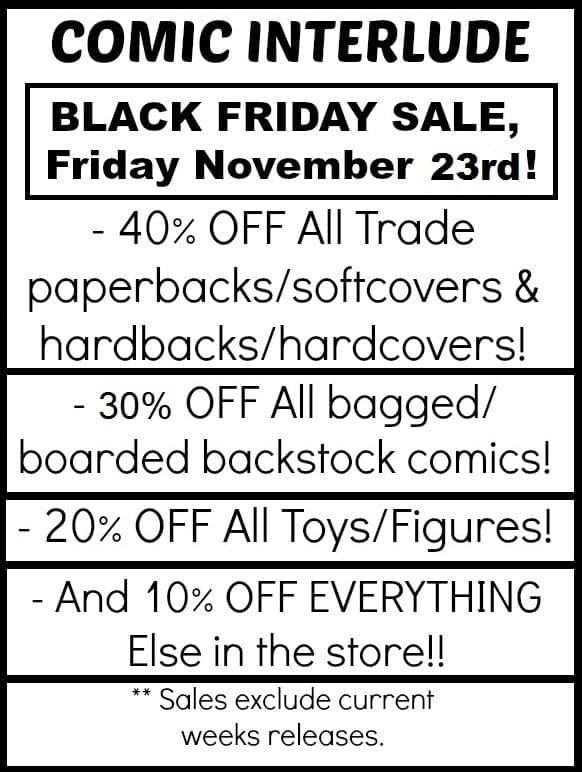 14 Black Friday Comic Store Flyers &#8211; Have You Sent Yours In&#8230;?