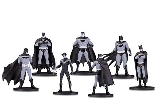 DC Collectibles Black and White Mini PVC 7 Pack 2