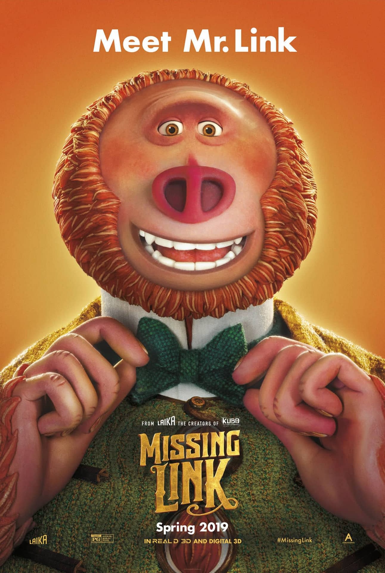 First Trailer and Poster for LAIKA's New Feature 'Missing Link'
