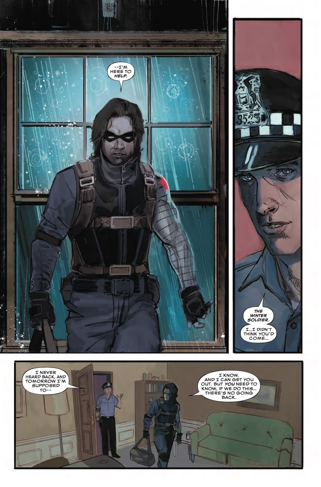 When Bucky Barnes Punches a Chicago Cop in Next Week's Winter Soldier #1