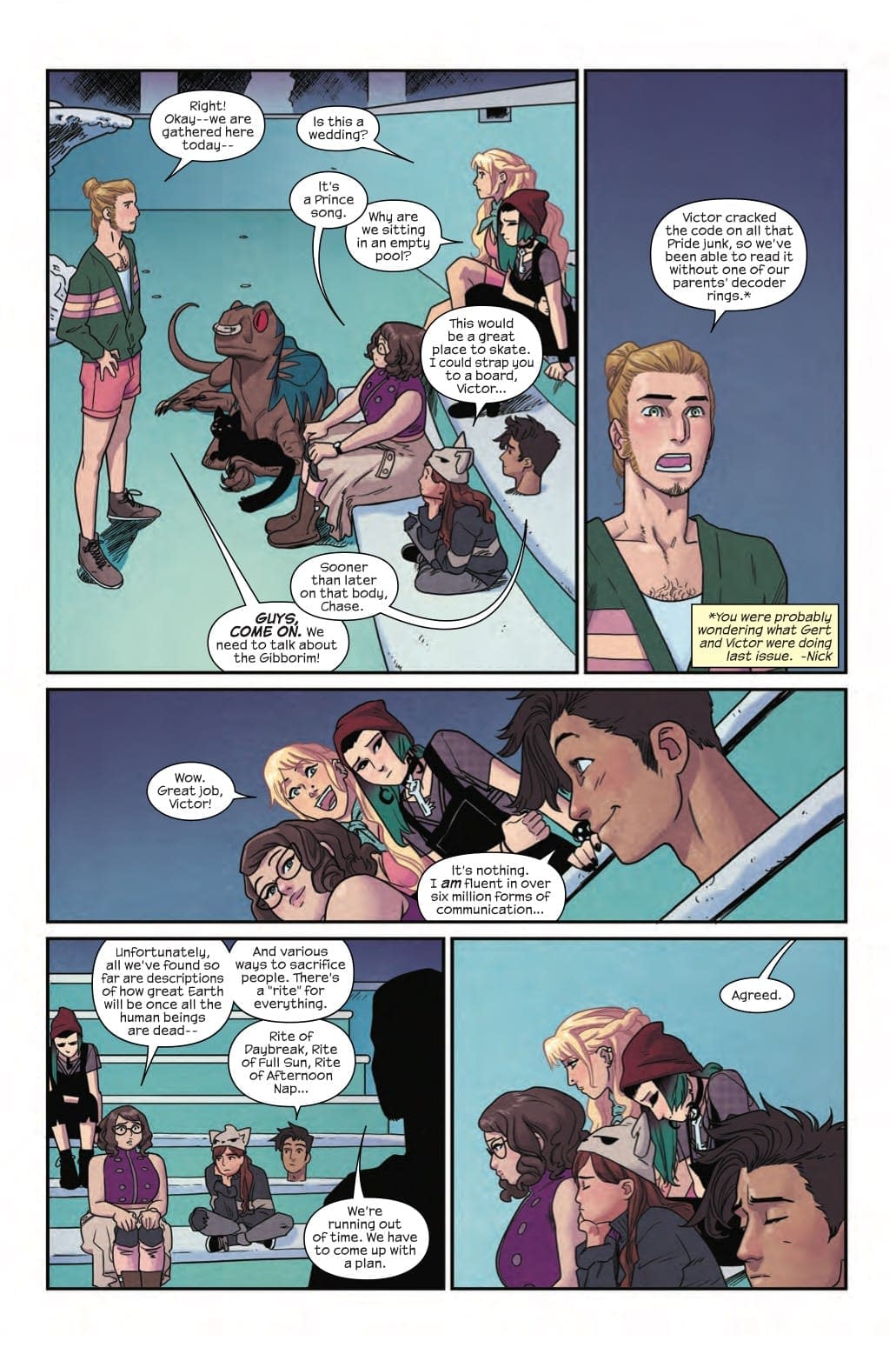 The World's Worst Pool Party in Next Week's Runaways #15
