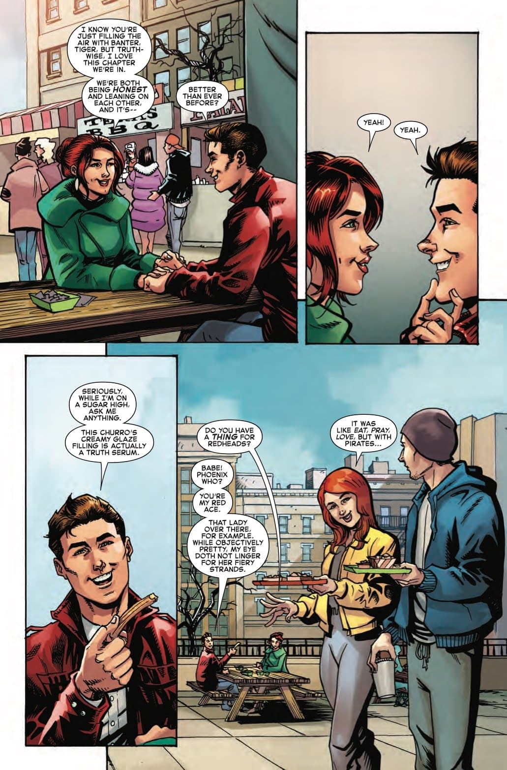 Spider-Man Discusses His Thing for Redheads in Next Week's Iceman #3