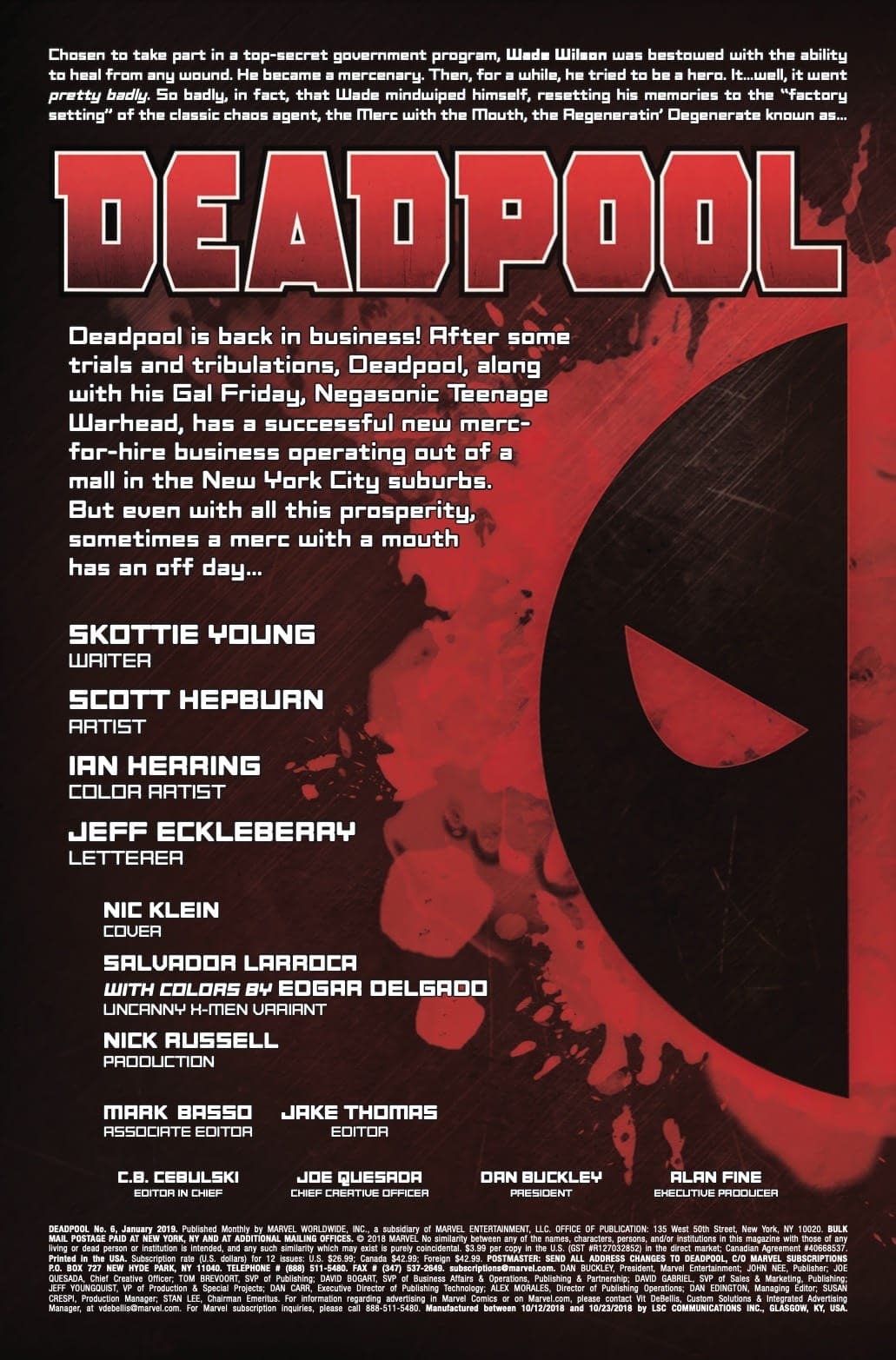 Even Deadpool Gets the Blues in Next Week's Deadpool #6