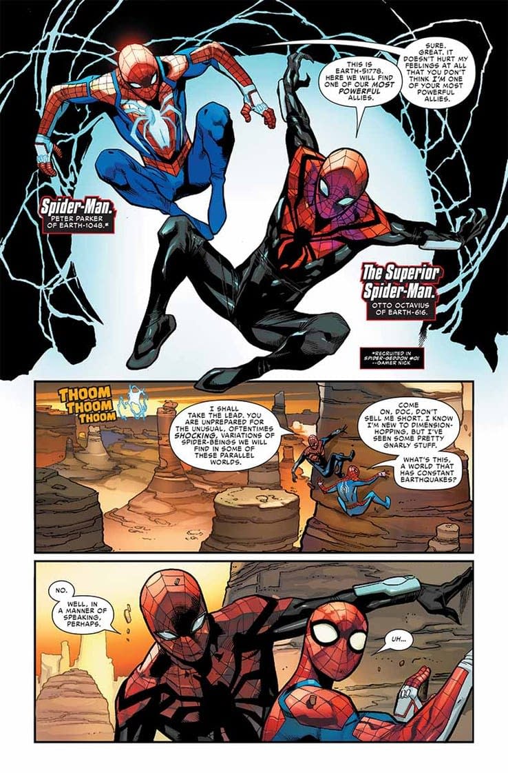 Has Spider-Man Found the Source of Marvel's Super-Mega-Crossover Events? Spider-Geddon #3 Preview
