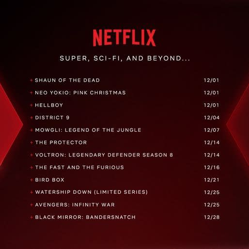 Netflix's NX December 2018: The Best in Super, Sci-Fi, The Fantastic, and Beyond!