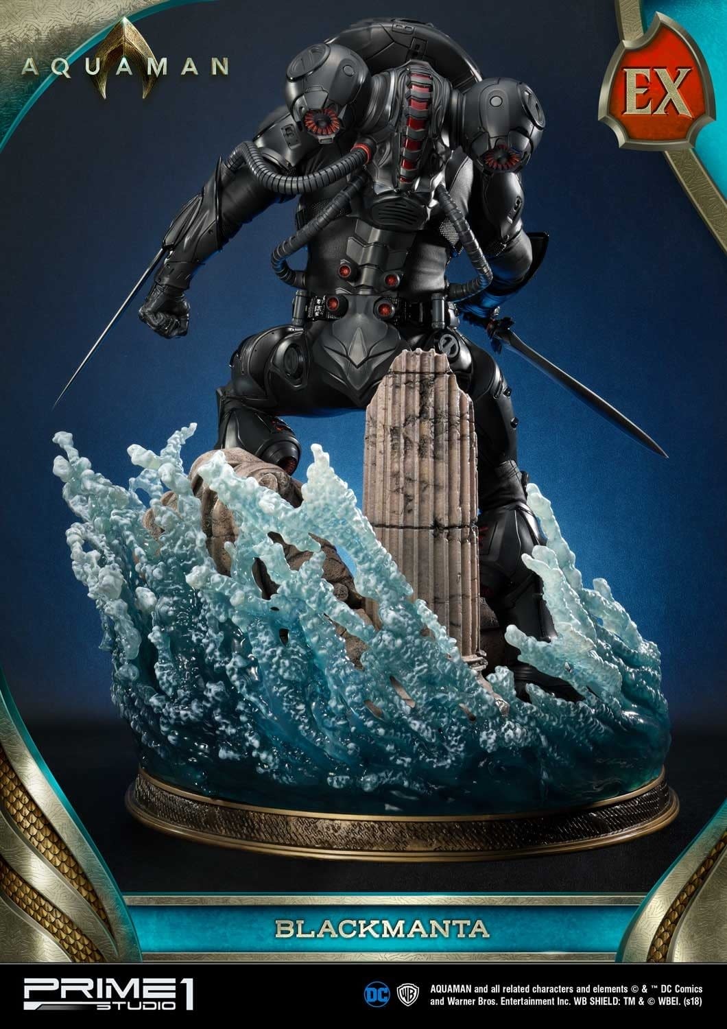 Aquaman Black Manta Prime 1 Studio Statue 7