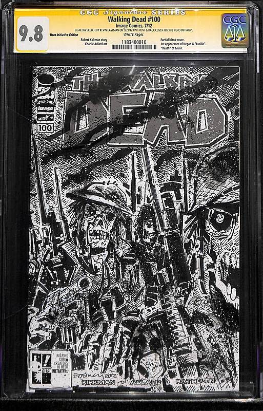 Comic Connect Walking Dead 100 Eastman Sketch