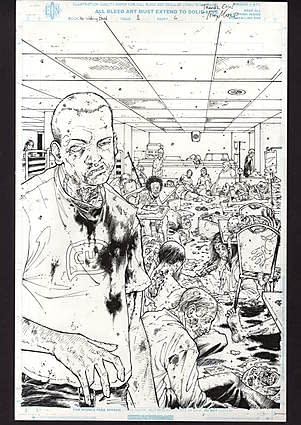 Comic Connect Walking Dead Art Page Auction Issue 1 Moore