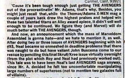 'Neal Adams Is Full Of Crap' &#8211; Roy Thomas Refutes Claims About the Kree/Skrull War