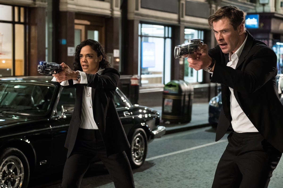 First Official Look at Chris Hemsworth and Tessa Thompson in Men in Black International