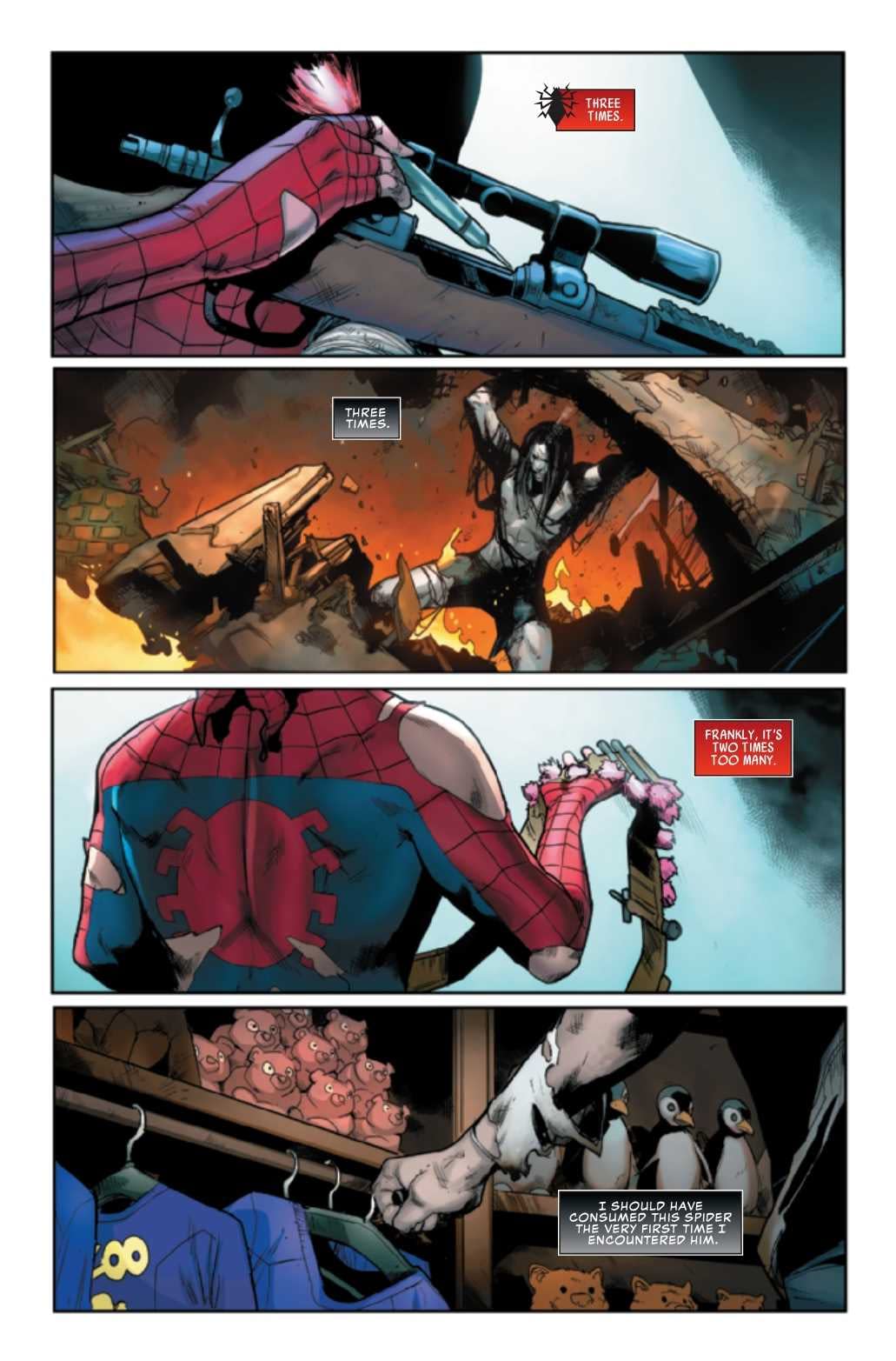 Spider-Man is Armed to the Teeth (With Guns) in Next Week's Peter Parker: Spectacular Spider-Man #313