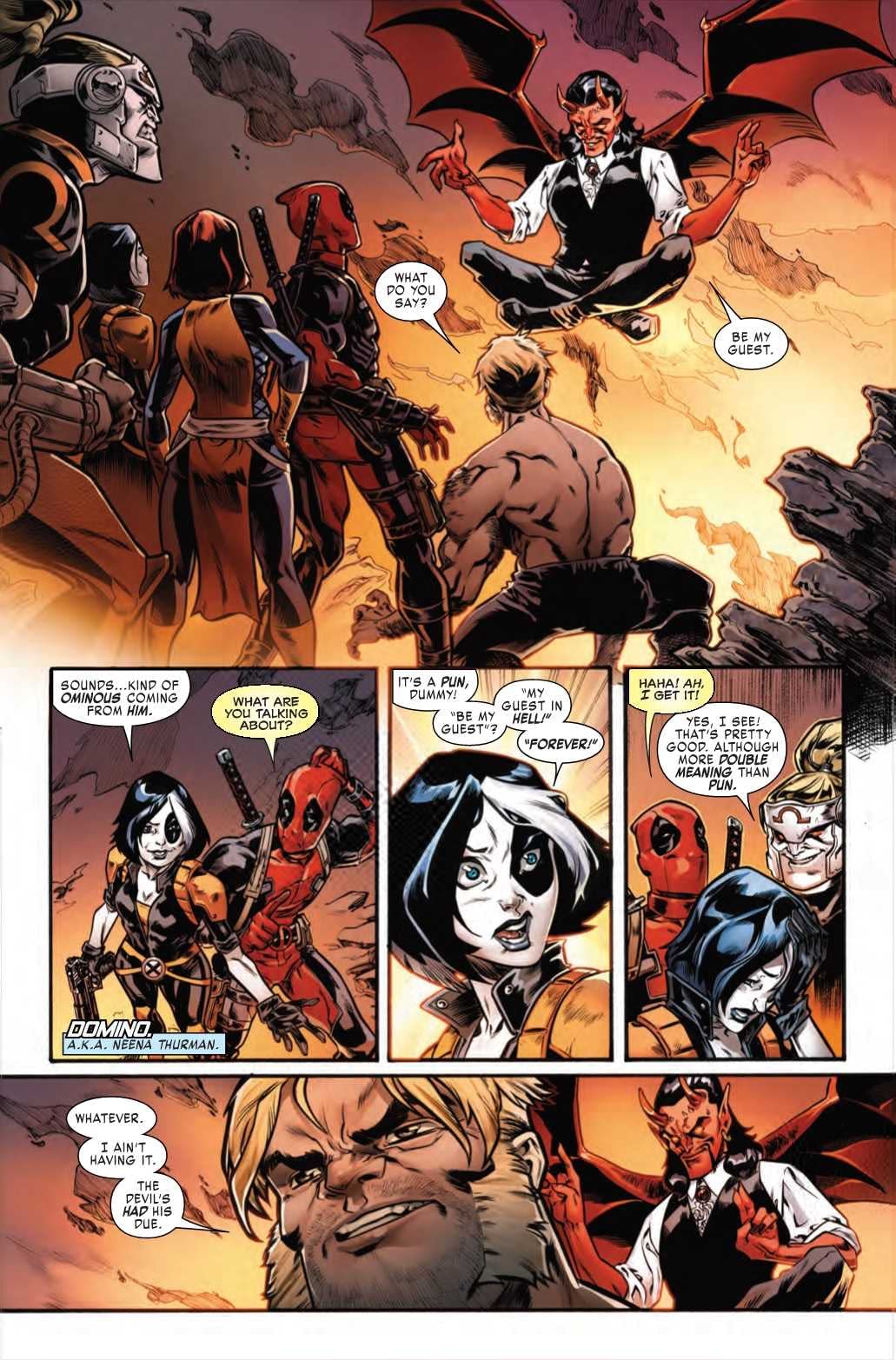 Domino Explains the Joke in Next Week's Weapon X #27