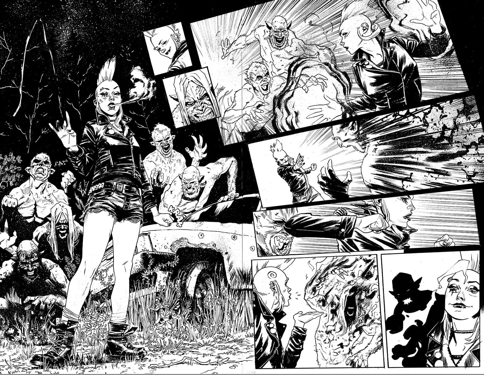 Valiant Smashes the System With Line Art Preview of Punk Mambo #1