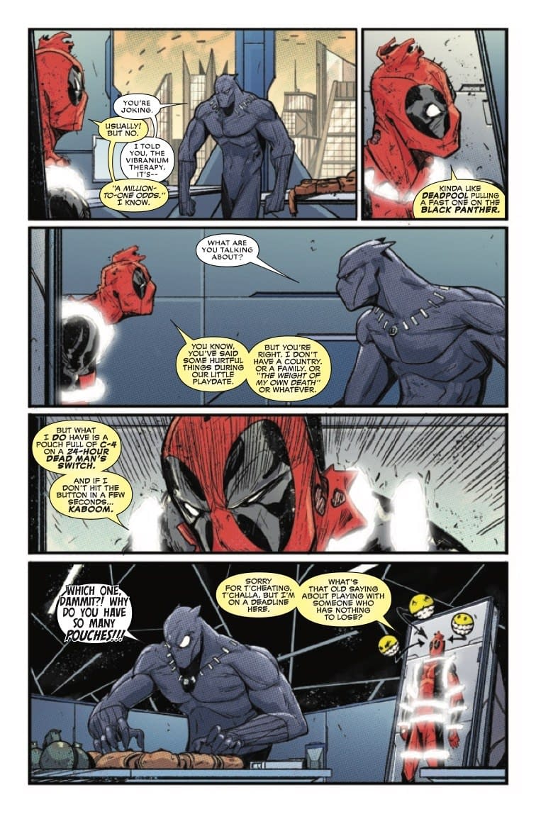 Is This How Black Panther Dies? Again?! Next Week's Black Panther vs. Deadpool #4