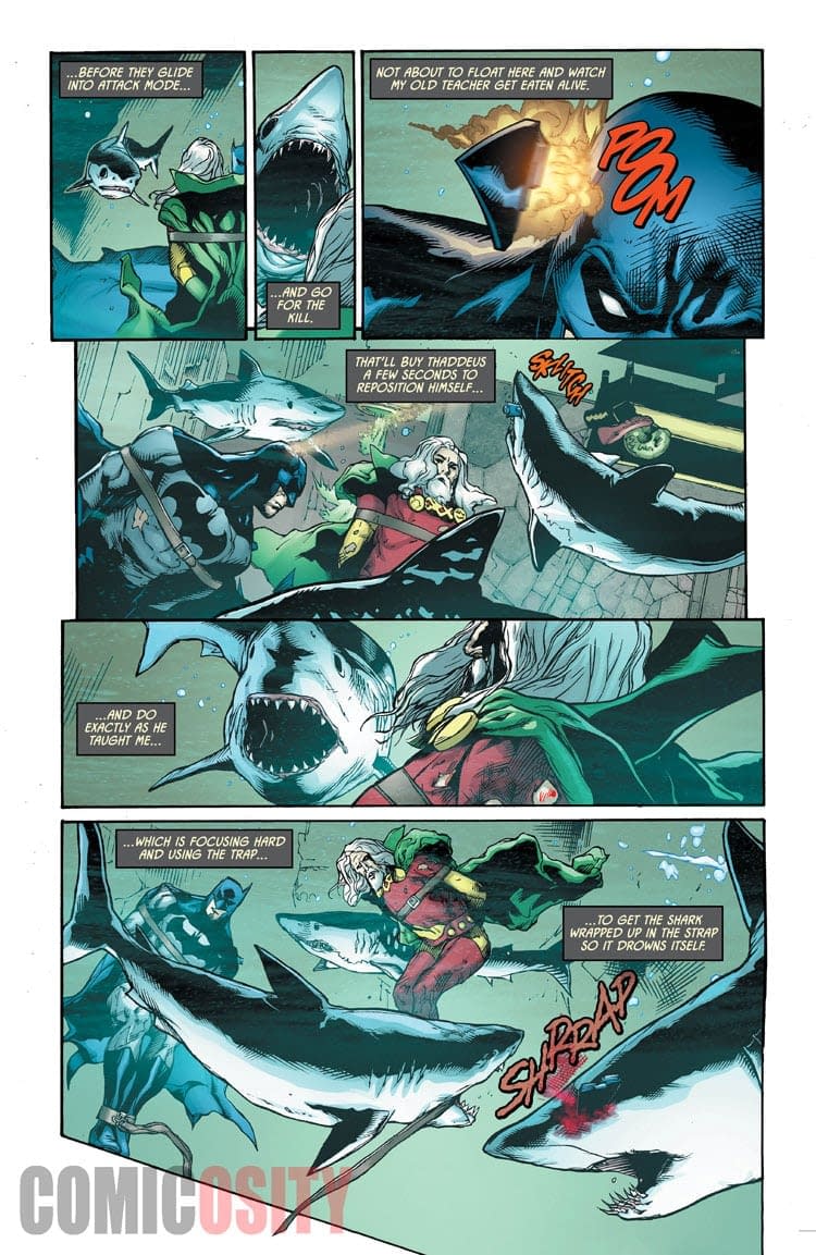 A Bad Time to Run Out of Shark Repellent in This Week's Detective Comics #997