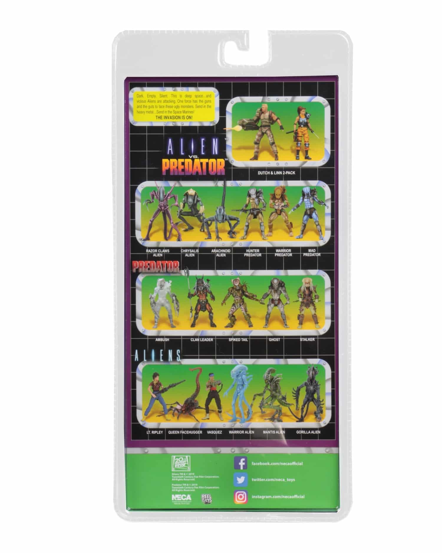 NECA Series 12 Alien Figures Cardback