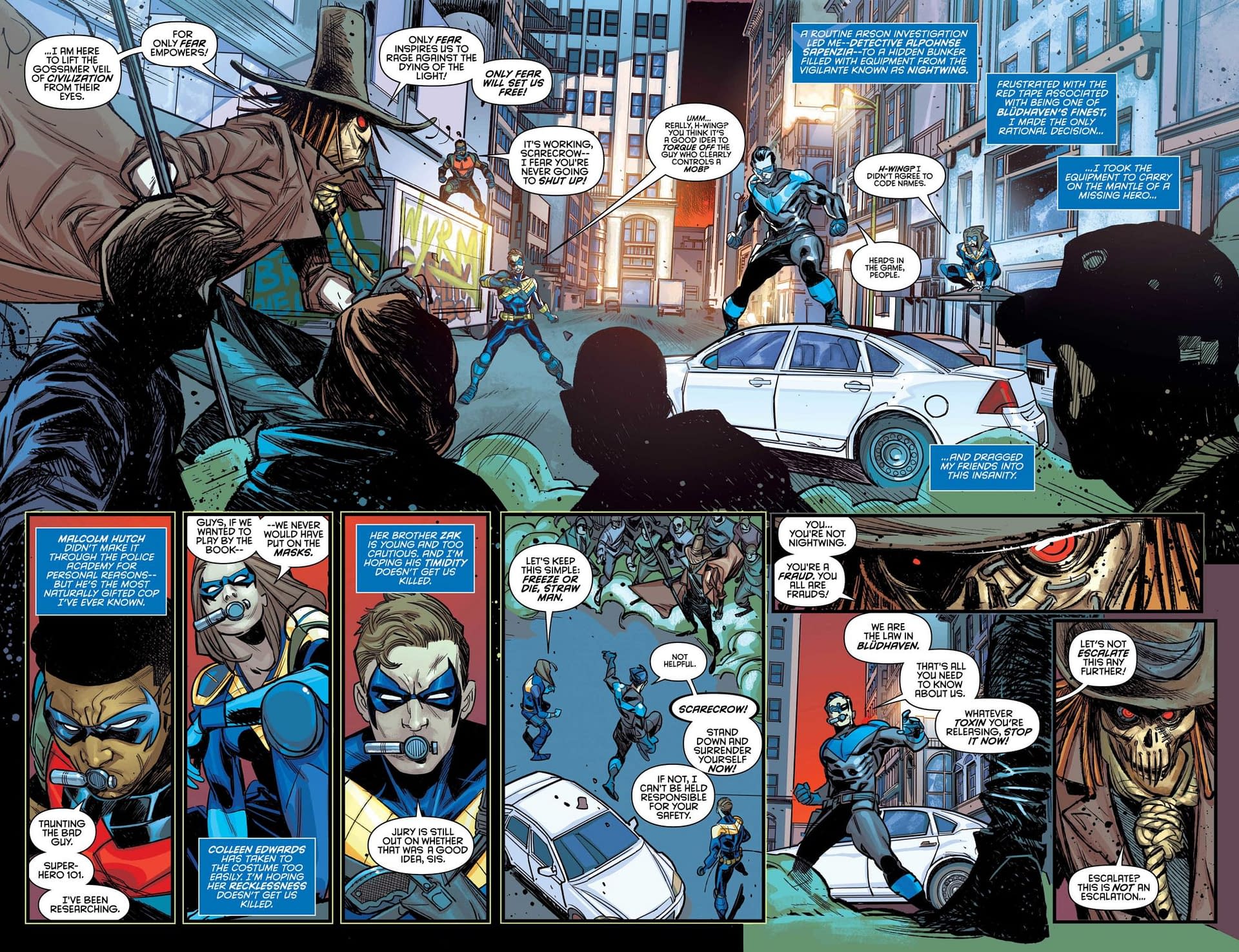 Nightwings vs. the People in Wednesday's Nightwing #56