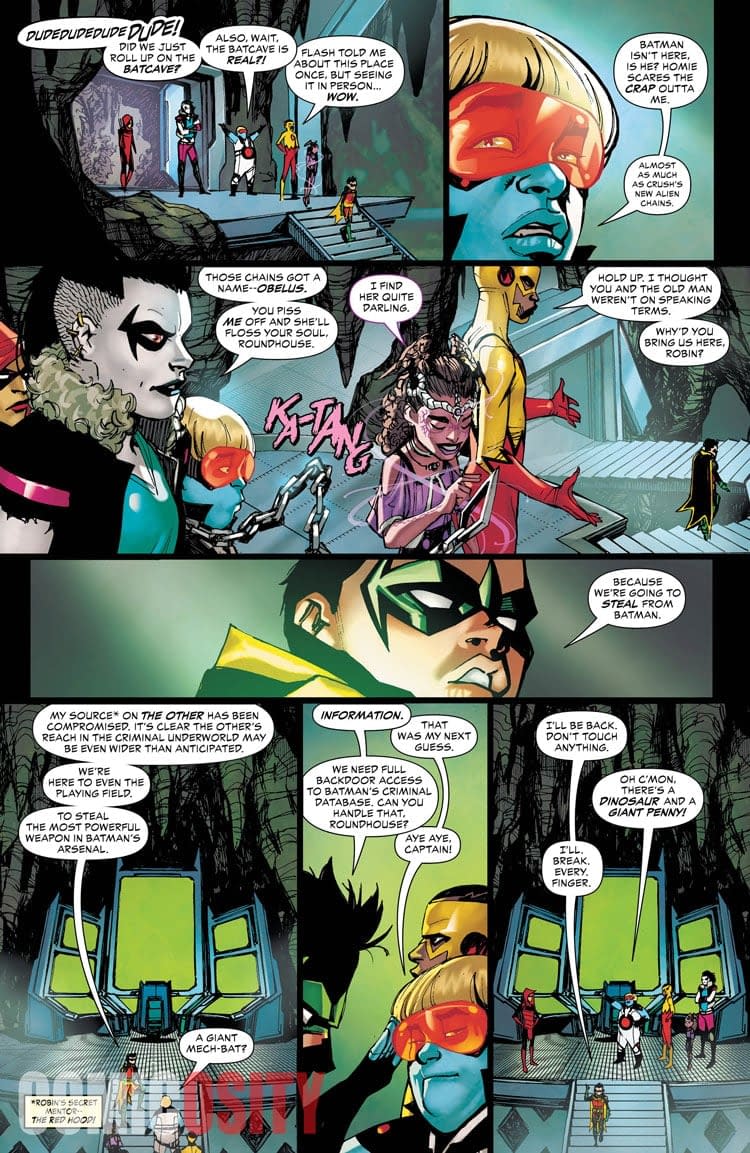 Why Are the Teen Titans Robbing the Batcave in This Week's Teen Titans #26
