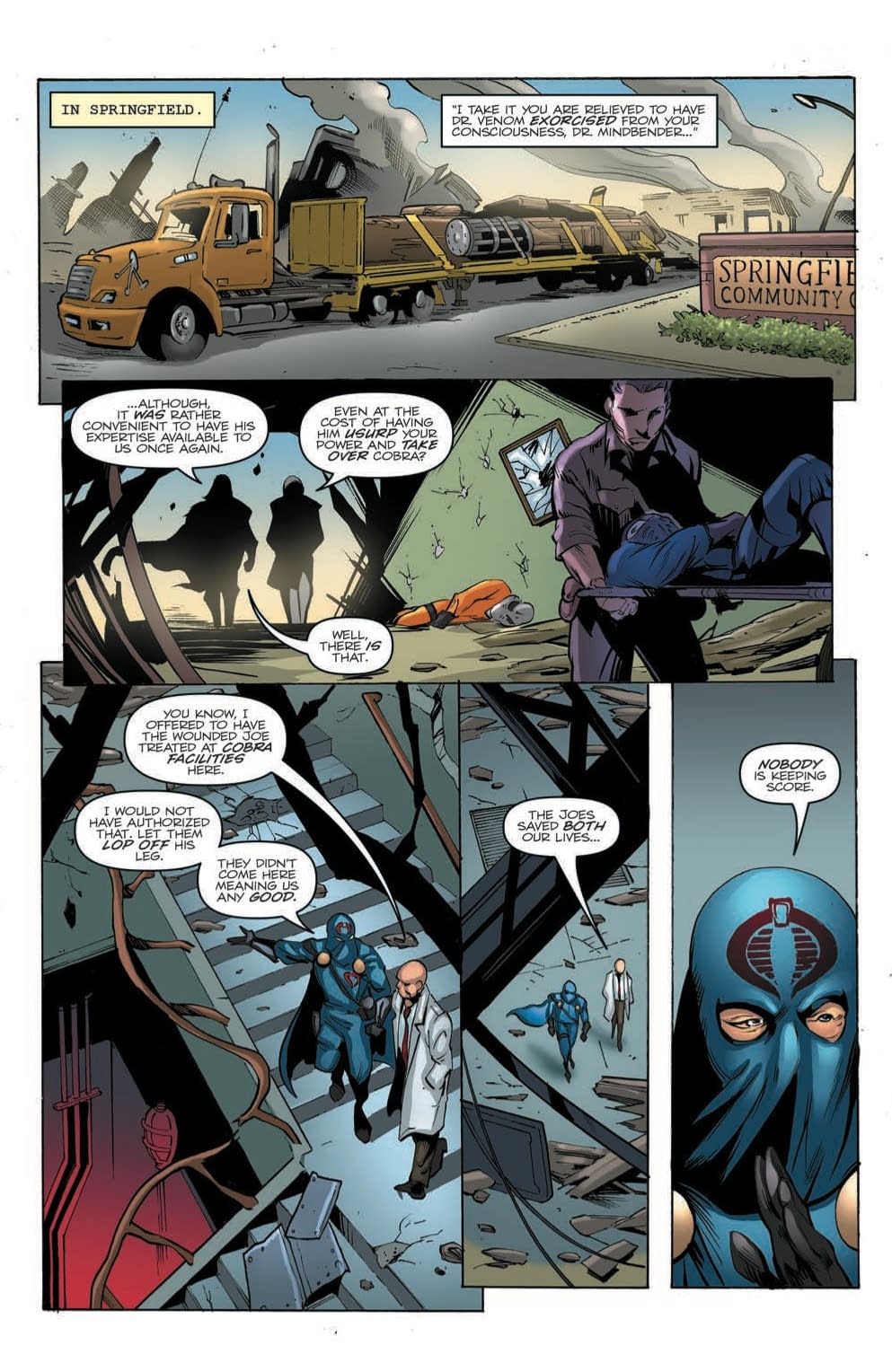 Is Doctor Mindbender a Traitor in Tomorrow's GI Joe: A Real American Hero #259?