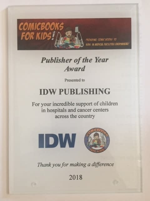 IDW, Diamond and Hooked On Comics in Pennsylvania Win Comic Books For Kids! Awards