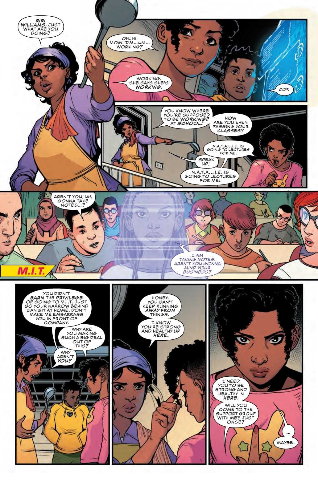 Even Superheroes Need a Good Lecture Sometimes in Next Week's Ironheart #3