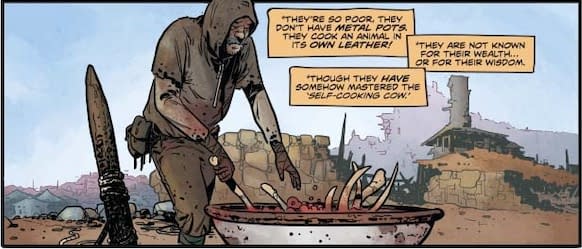 Mastering the Self-Cooking-Cow in This Red Sonja #1 Preview
