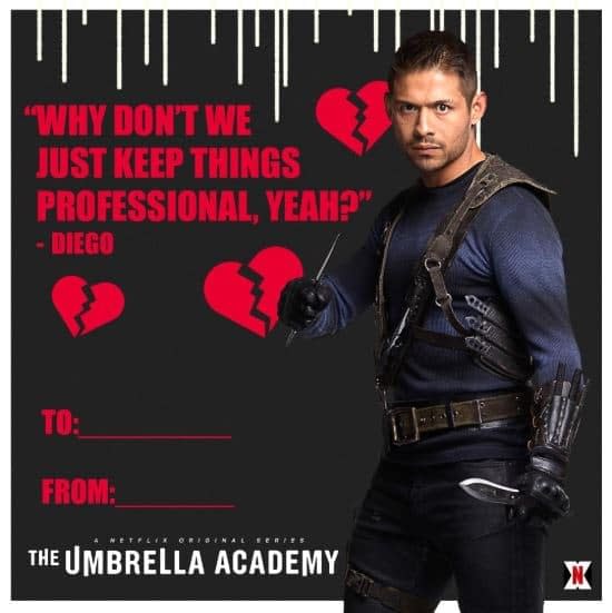 'The Umbrella Academy': Valentines for Your Super Messed-Up Loved Ones