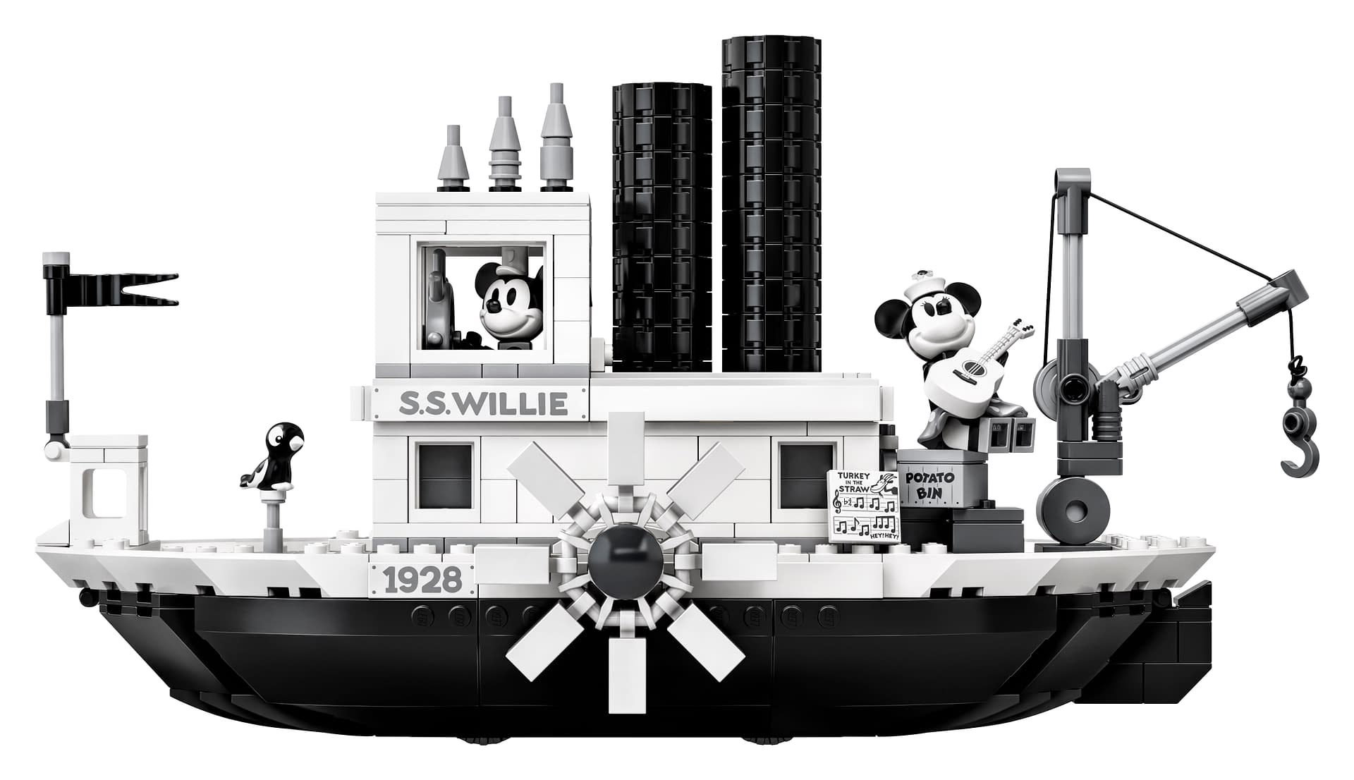 LEGO Ideas Steamboat Willie Mickey and Minnie Mouse Set 2