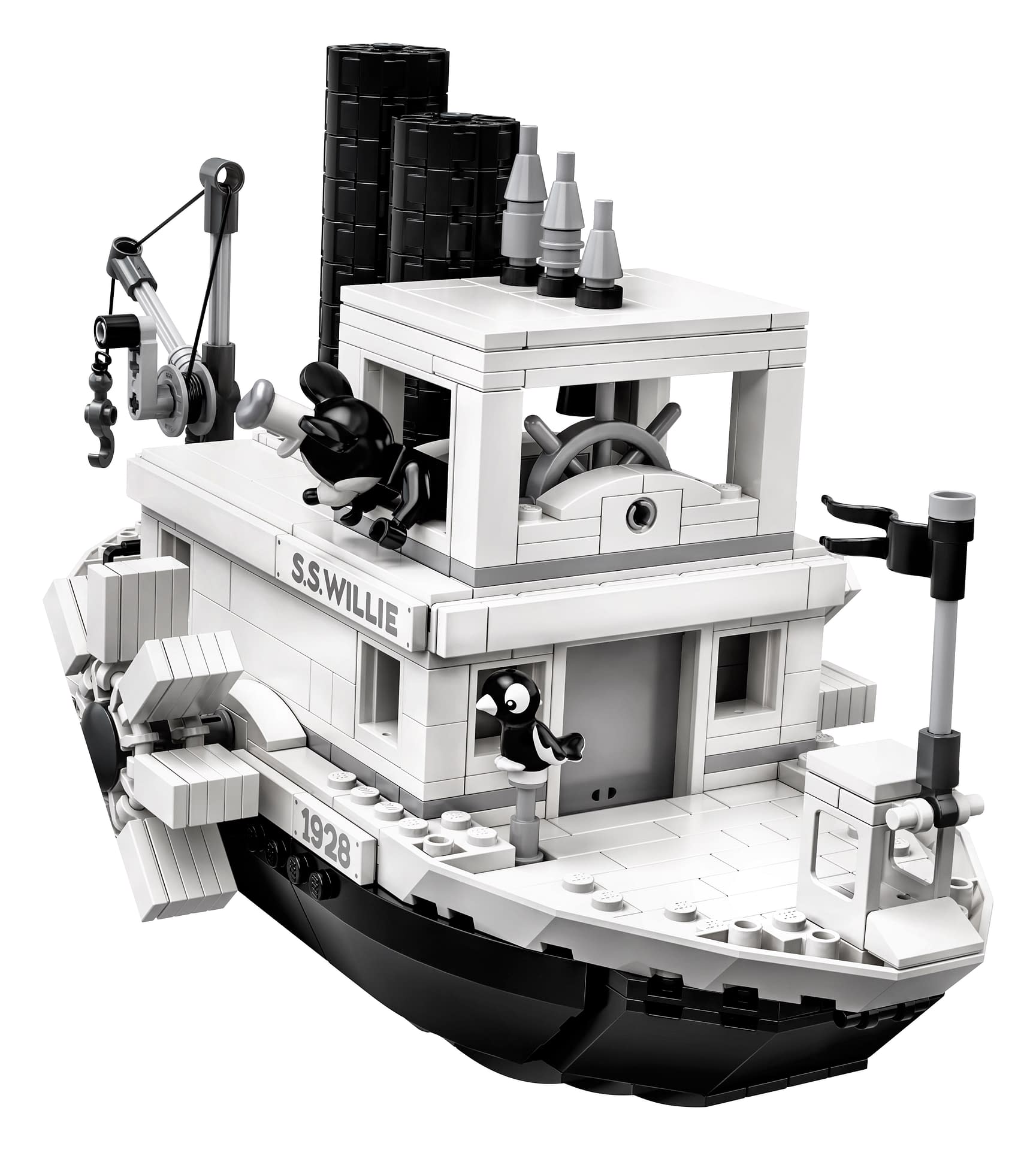 LEGO Ideas Steamboat Willie Mickey and Minnie Mouse Set 8