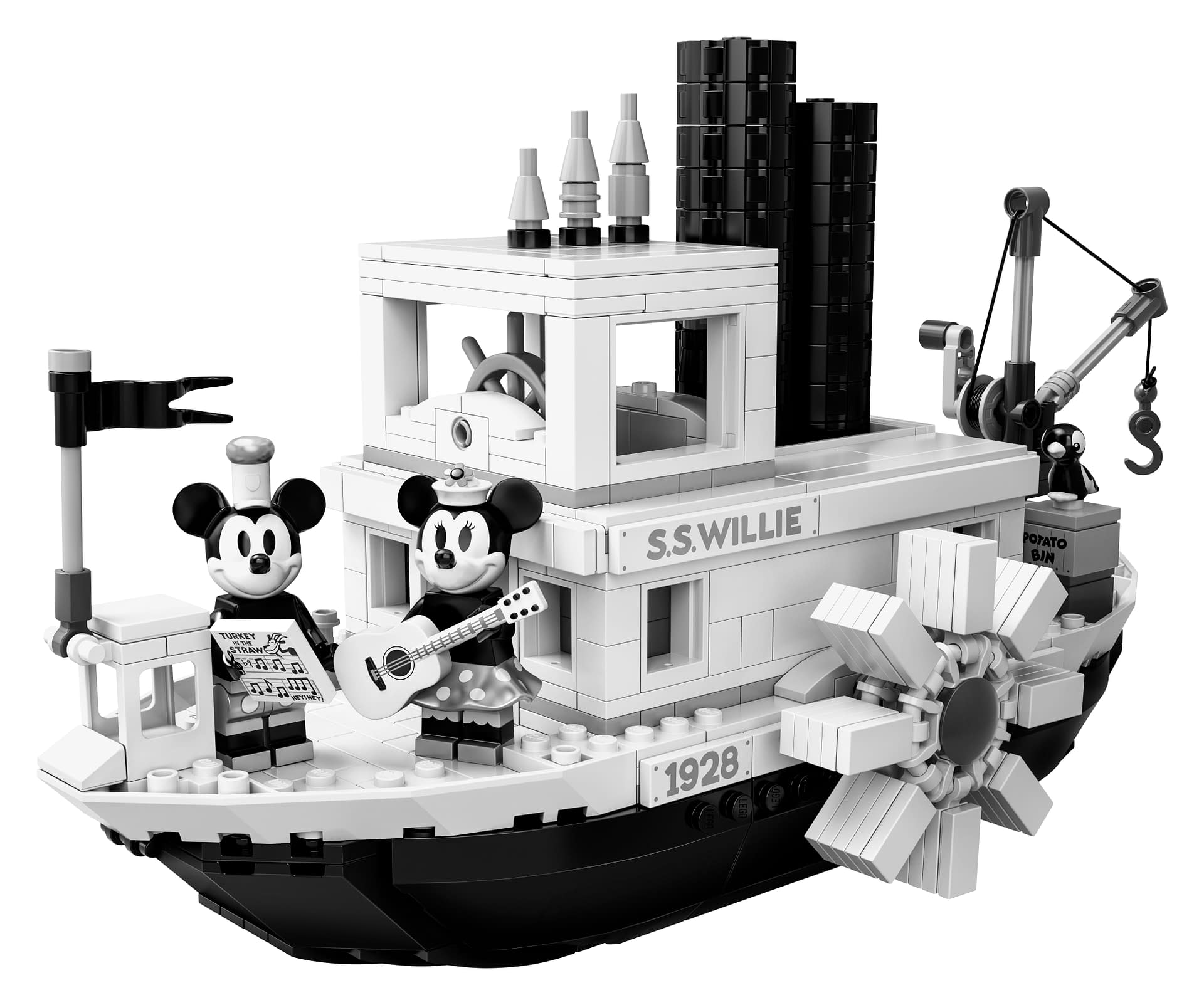 LEGO Ideas Steamboat Willie Mickey and Minnie Mouse Set 12