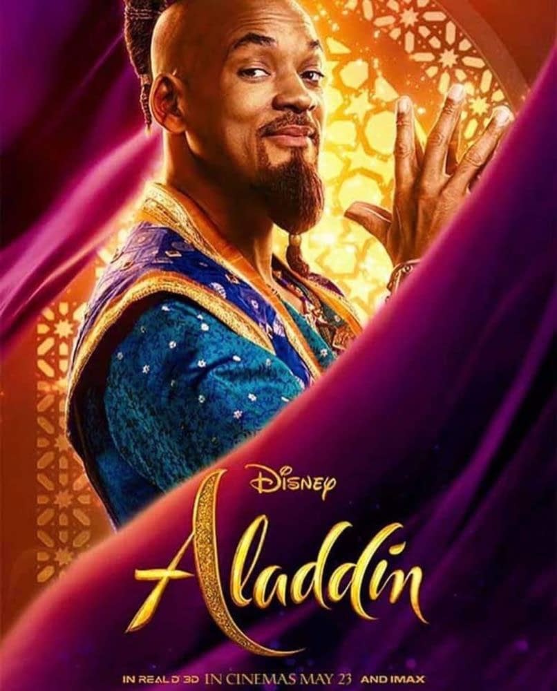 4 Character Posters and 1 New International Poster for Aladdin, First Look at Iago