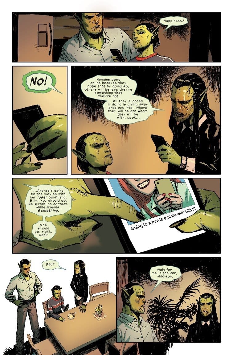 The Skrull Perspective on Social Media in Next Week's Meet the Skrulls #2