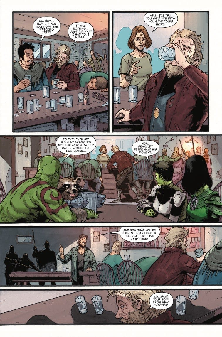 Drunk Super Heroing in Old Man Quill #3