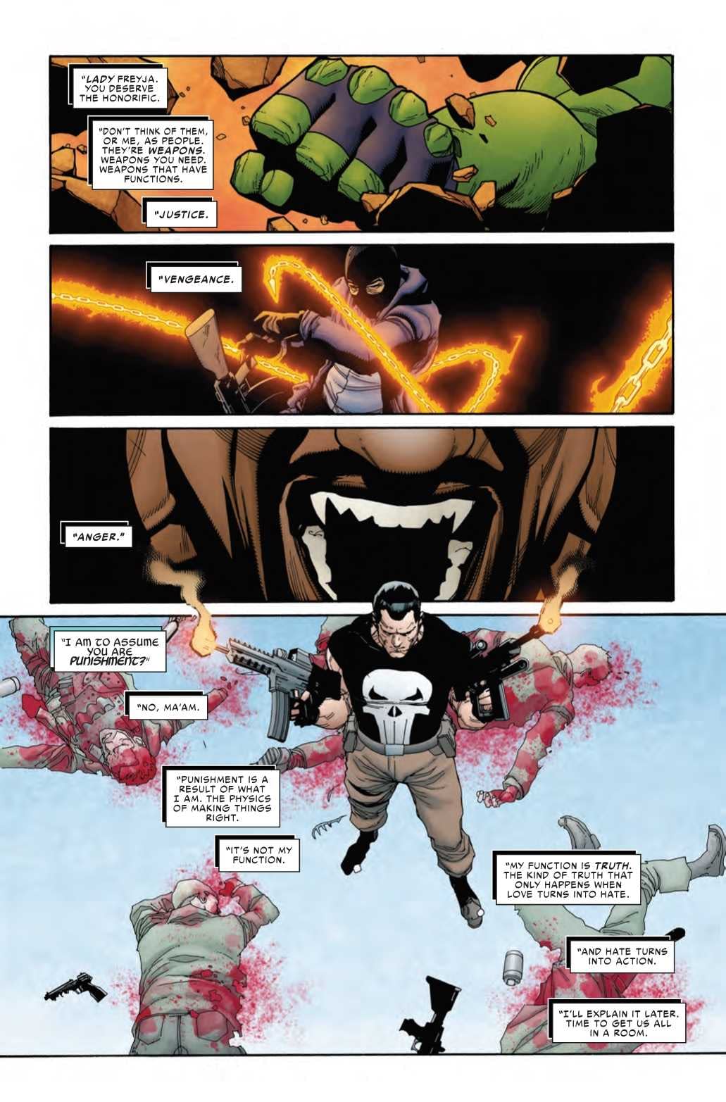 The Punisher Channels Yoda in War of the Realms Strikeforce Dark Elf Realm #1 (Preview)