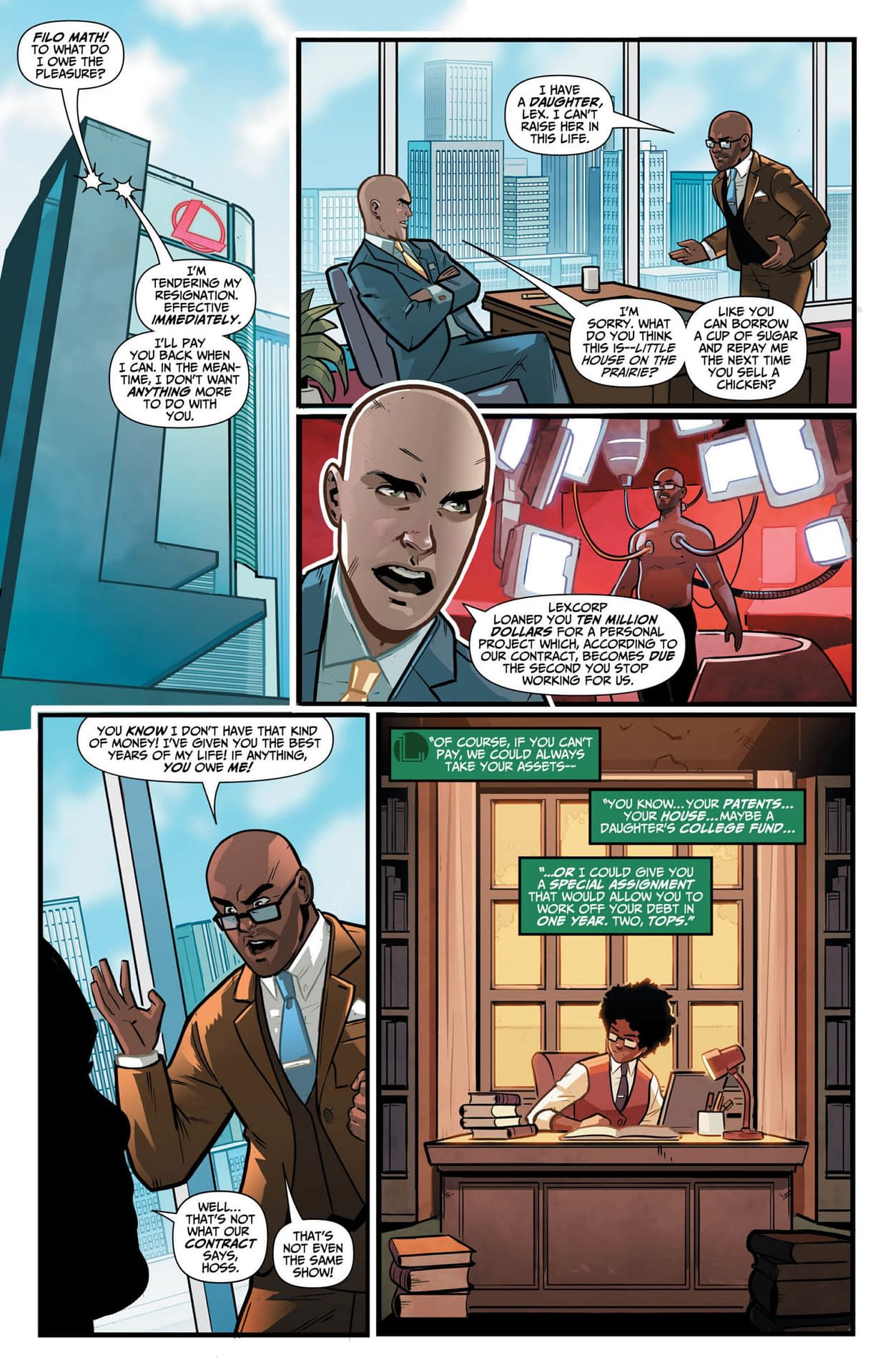 Lex Luthor's Loan Forgiveness Plan in Tomorrow's Wonder Twins #3