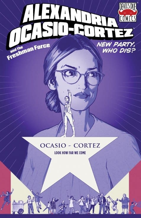 Preview and Ezclusive Covers of Tomorrow's Alexandria Ocasio-Cortez And The Freshmen Force: New Party, Who Dis? #1