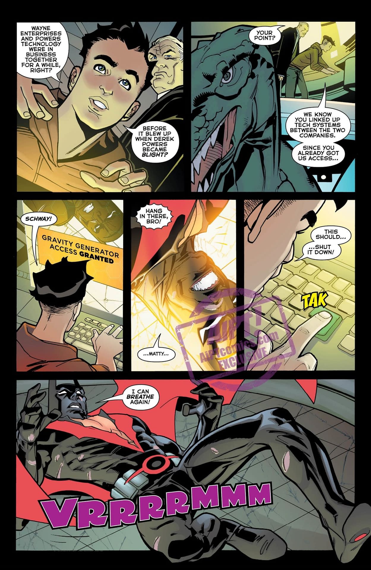 Bruce Wayne is Useless in Batman Beyond #32 (Preview)