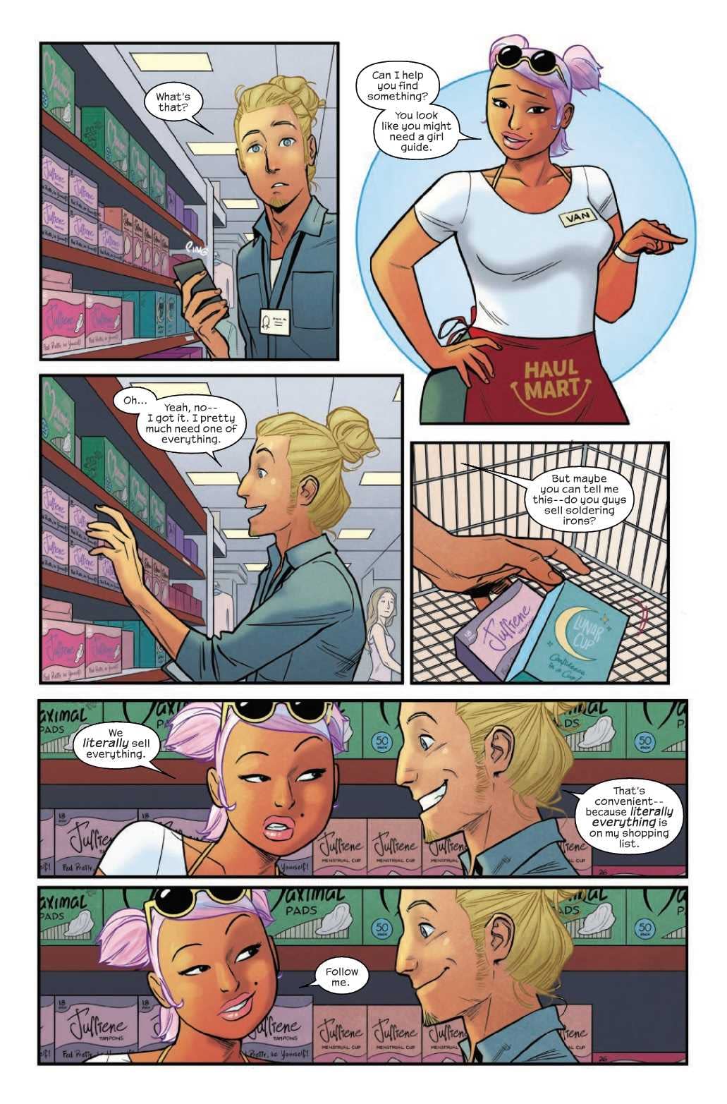 Love in the Tampon Aisle in Runaways #21