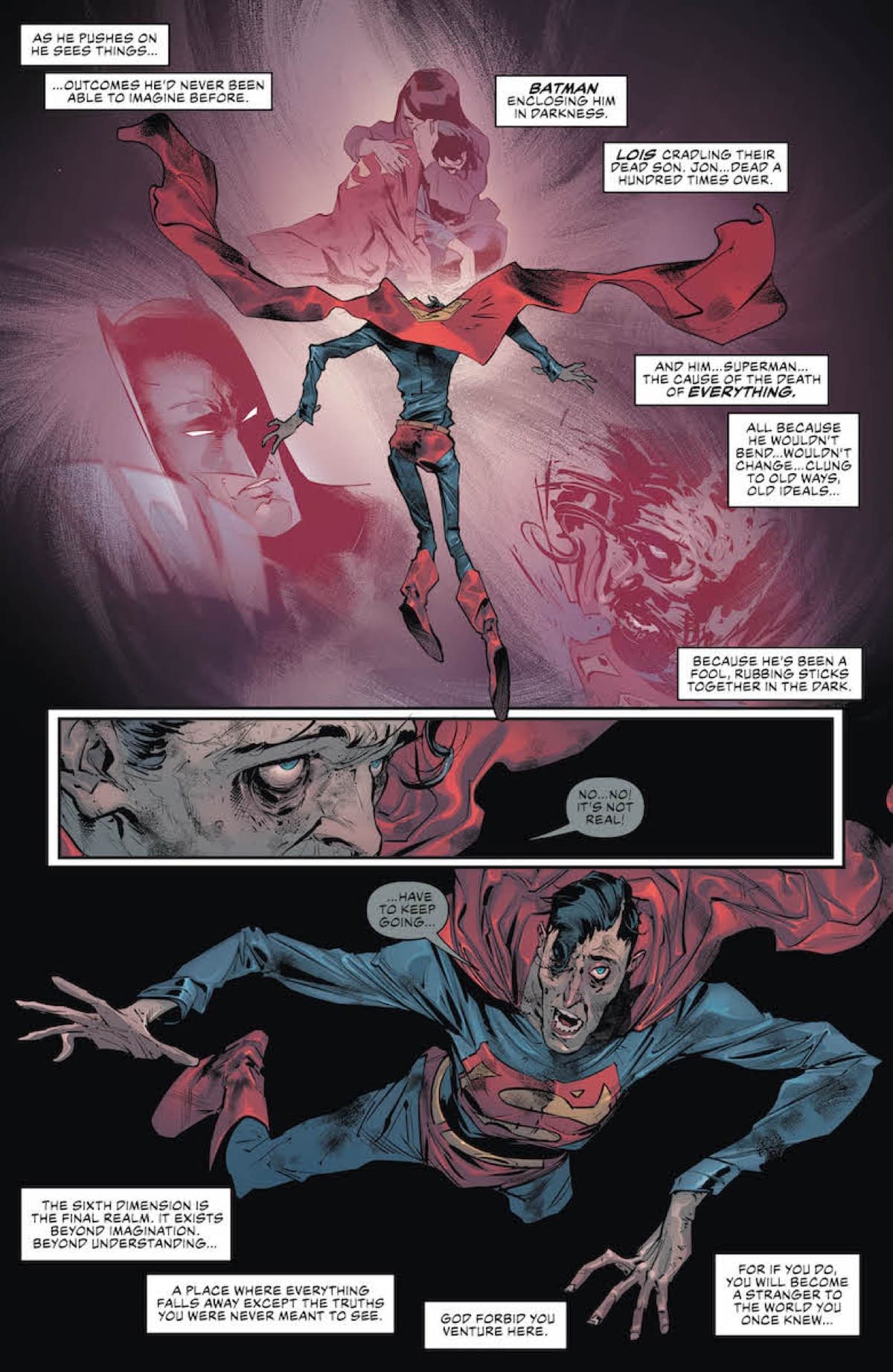 Superman Still Can't Stop Imagining Lois's Death (Justice League #24 Preview)