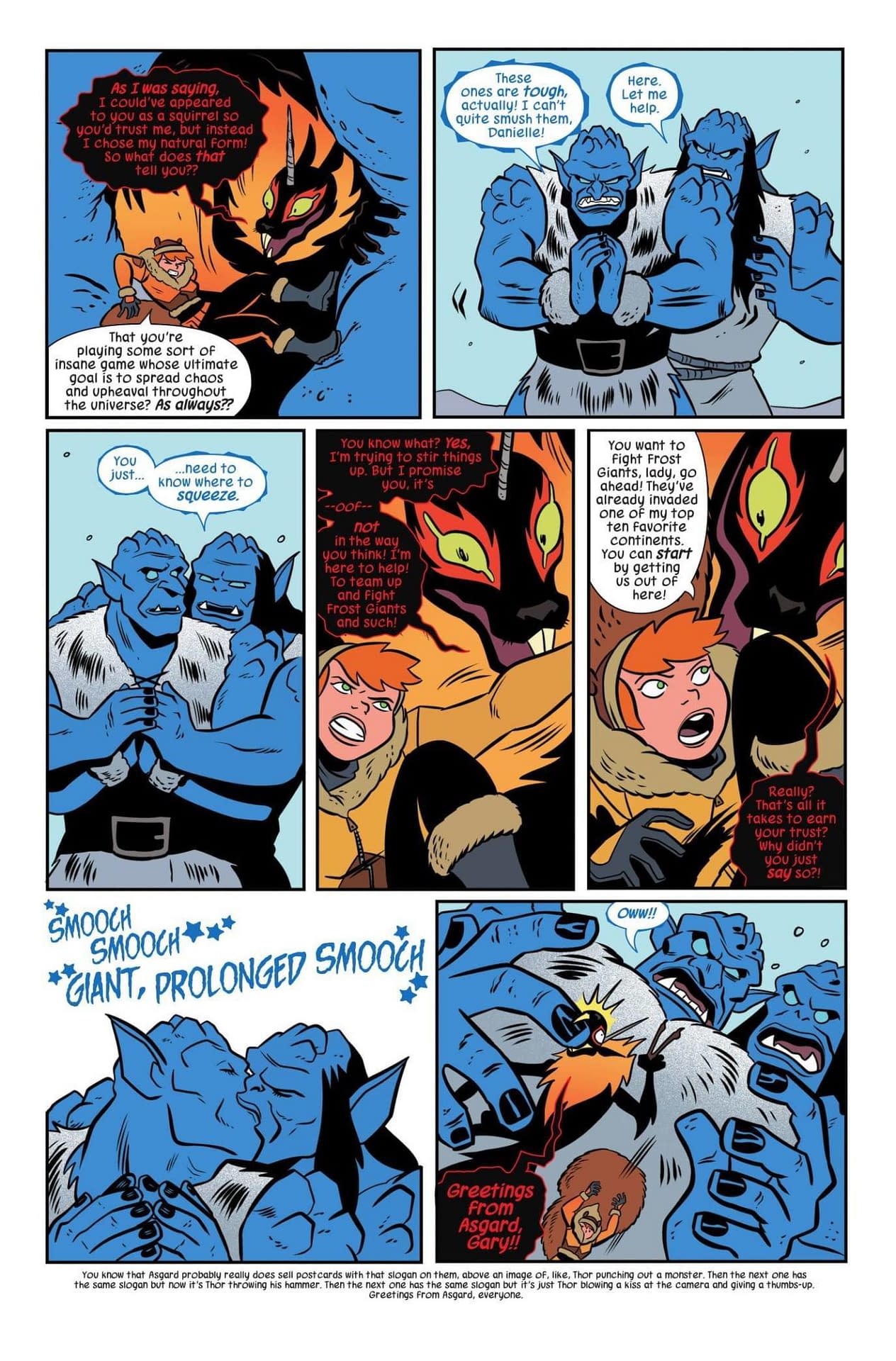 See a Hot Frost Giant Make-Out Session in This Preview of Unbeatable Squirrel Girl #44