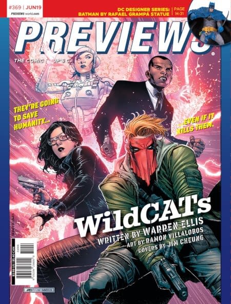 Beserker and Wildcats On the Front and Back Cover of Nezt Week's Diamond Previews