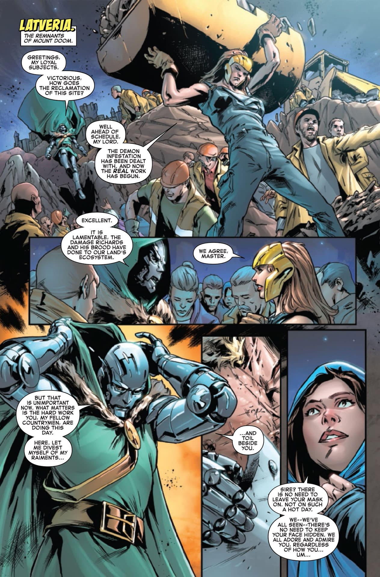 Hot, Maskless Doctor Doom Action in Fantastic Four #11 (Preview)