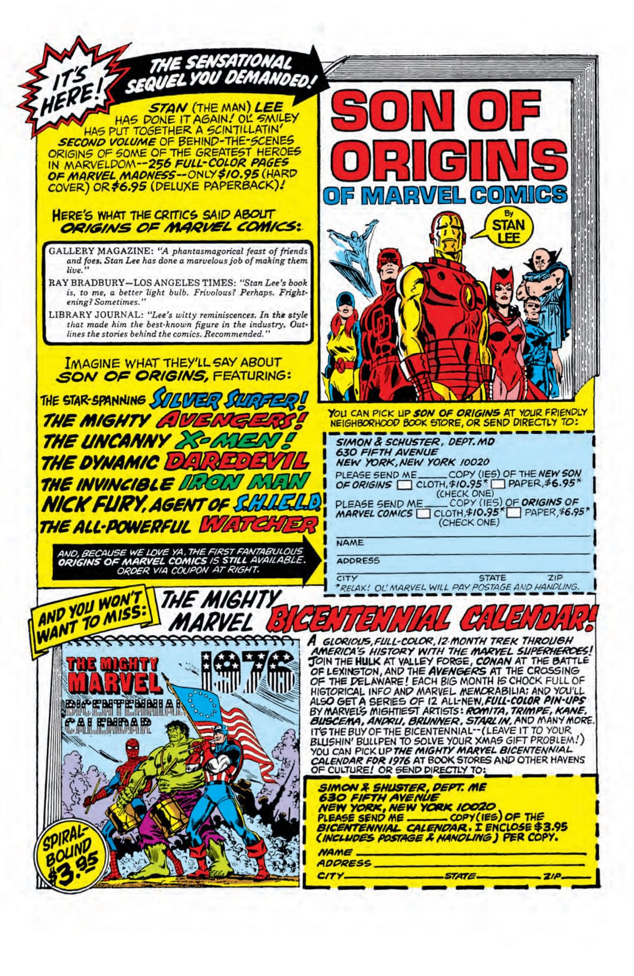 3 Classic Comic Book Ad Pages from the Howard the Duck #1 Facsimile Edition