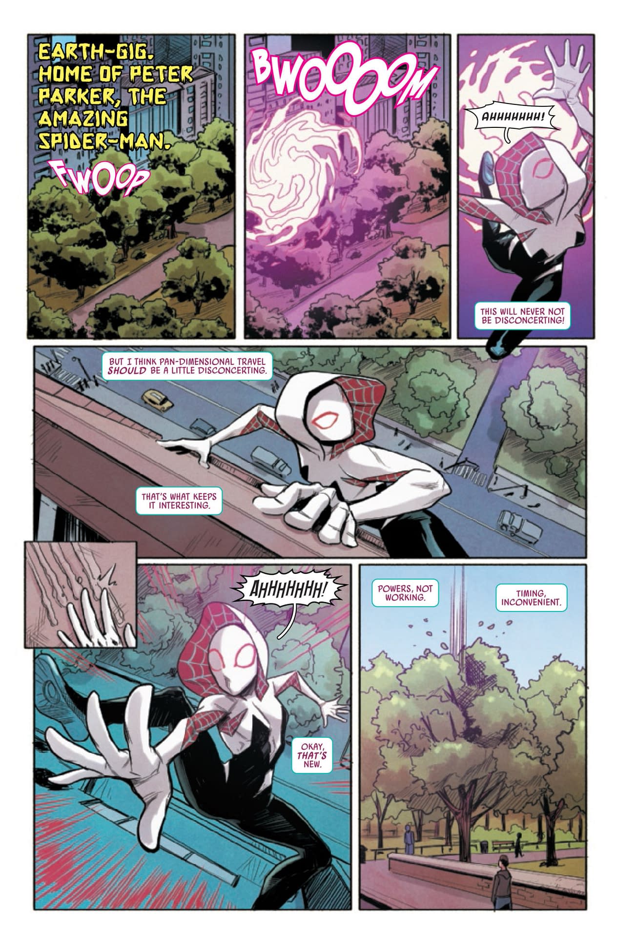 Powerless, and Trapped in the 616 - Spider-Gwen: Ghost Spider #10 Preview