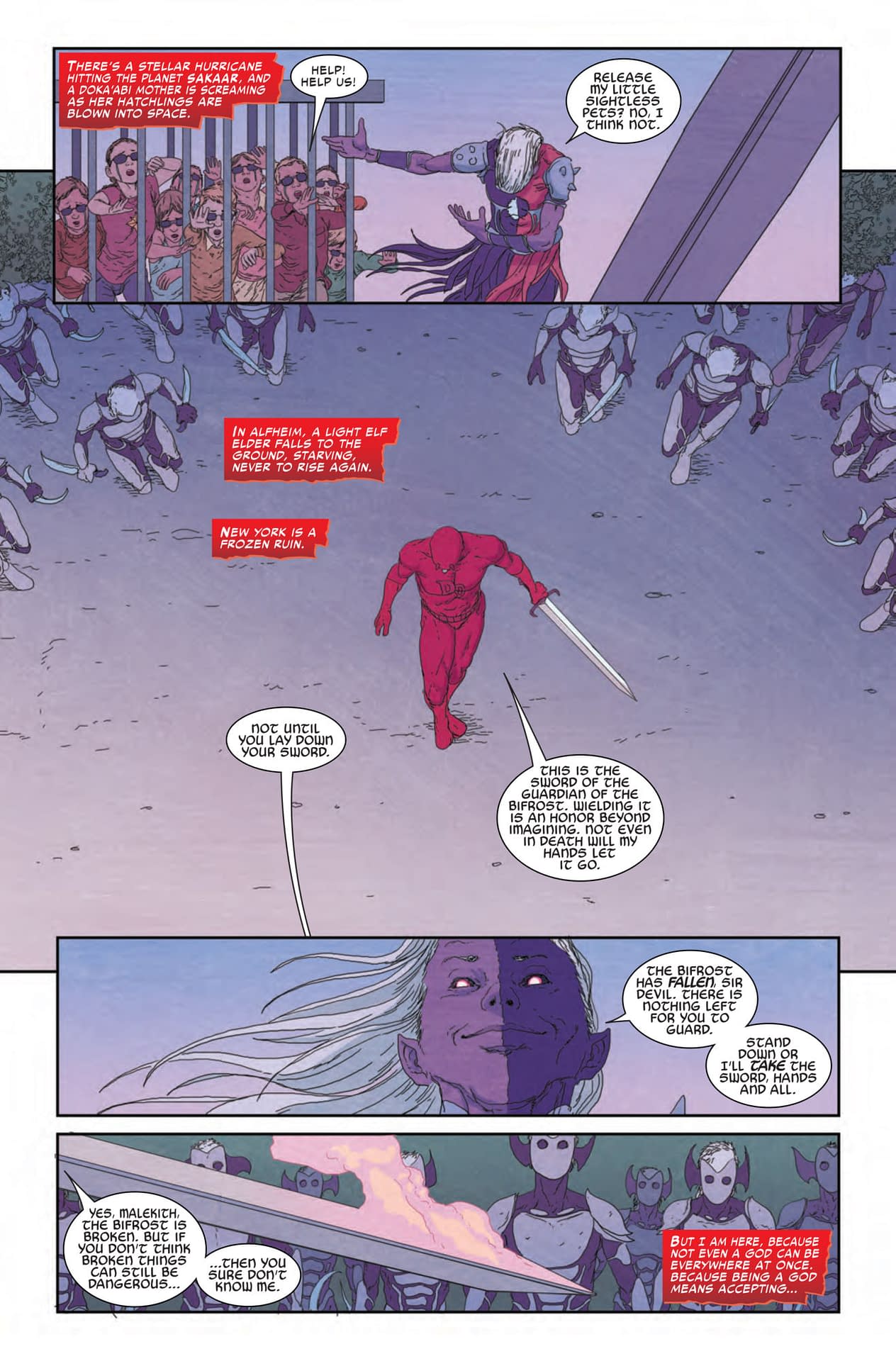 Daredevil Gains an Unfair Advantage in War of the Realms: War Scrolls #3 (Preview)