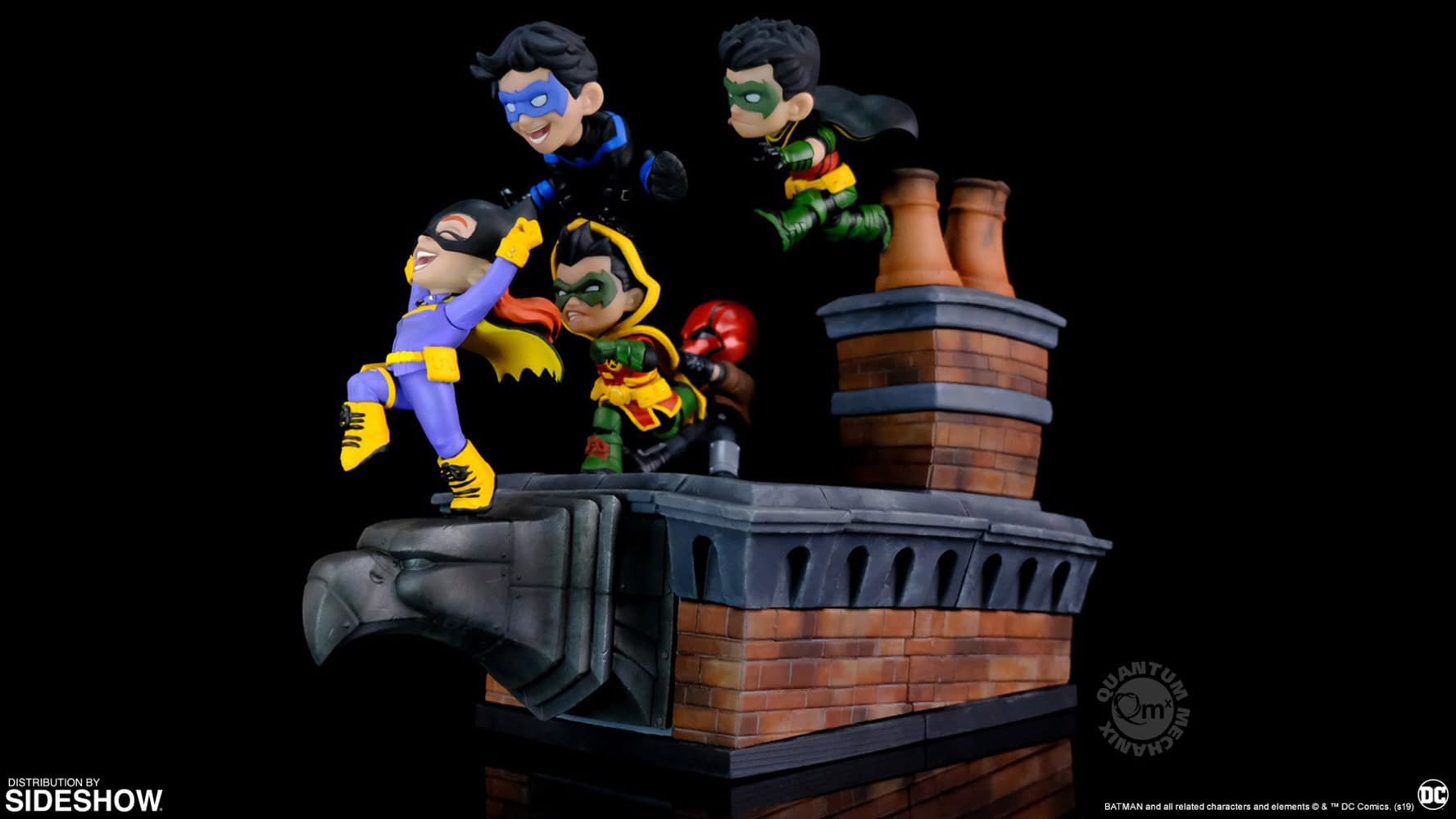 The Bat Family Teams-Up for Adorable Q-Master Statue
