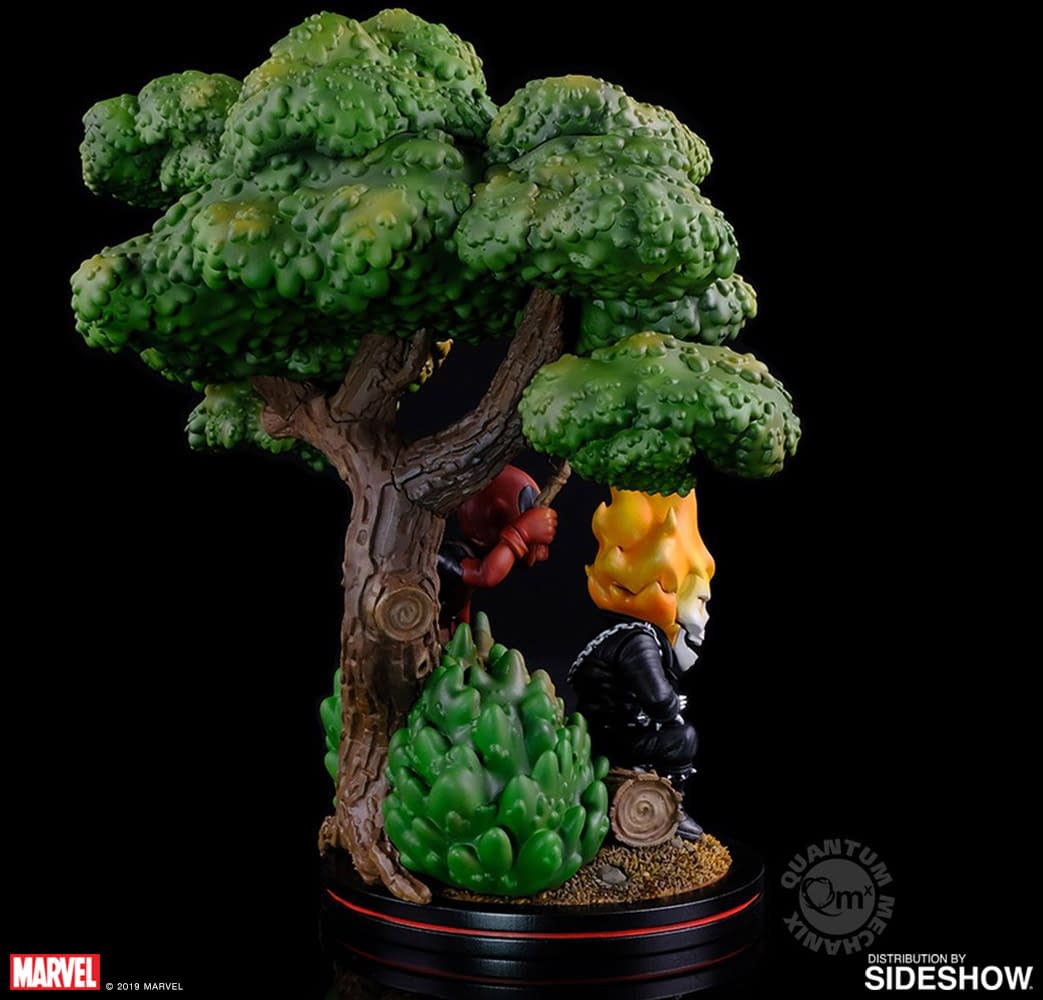 Go Camping with Deadpool and Ghost Rider in New Q-Master Statue